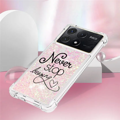 YB Quicksand Series-2 For Xiaomi Poco X6 Pro 5G / Redmi K70E 5G Case Pattern Printing TPU Cover