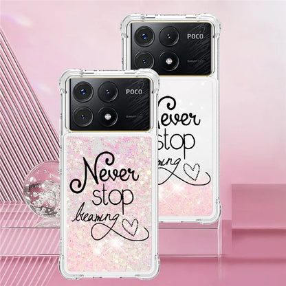 YB Quicksand Series-2 For Xiaomi Poco X6 Pro 5G / Redmi K70E 5G Case Pattern Printing TPU Cover