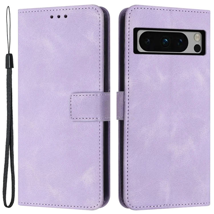 For Google Pixel 9 Pro Case Soft Skin-touch Leather TPU Inner Shell Phone Cover