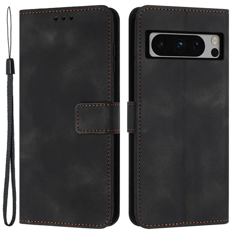 For Google Pixel 9 Pro Case Soft Skin-touch Leather TPU Inner Shell Phone Cover