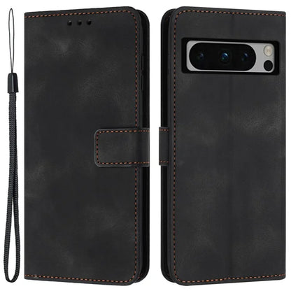 For Google Pixel 9 Pro Case Soft Skin-touch Leather TPU Inner Shell Phone Cover