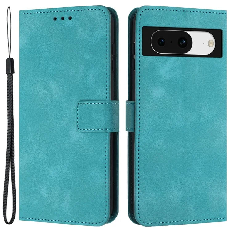 For Google Pixel 9 Case Magnetic Flip Leather Phone Cover Soft Touch with Strap
