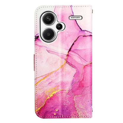 YB Pattern Printing Leather Series-5 For Xiaomi Redmi Note 13 Pro+ 5G Wallet Phone Case with Hand Strap