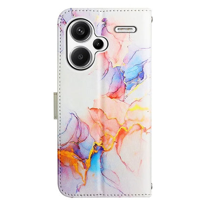 YB Pattern Printing Leather Series-5 For Xiaomi Redmi Note 13 Pro+ 5G Wallet Phone Case with Hand Strap