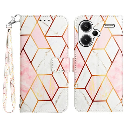 YB Pattern Printing Leather Series-5 For Xiaomi Redmi Note 13 Pro+ 5G Wallet Phone Case with Hand Strap