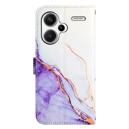 YB Pattern Printing Leather Series-5 For Xiaomi Redmi Note 13 Pro+ 5G Wallet Phone Case with Hand Strap