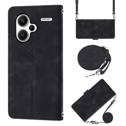 PT005 YB Imprinting Series-7 for Xiaomi Redmi Note 13 Pro+ 5G Case PU Leather Skin-touch Phone Cover