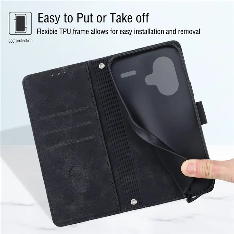 PT005 YB Imprinting Series-7 for Xiaomi Redmi Note 13 Pro+ 5G Case PU Leather Skin-touch Phone Cover