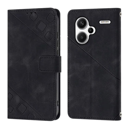 PT005 YB Imprinting Series-7 for Xiaomi Redmi Note 13 Pro+ 5G Case PU Leather Skin-touch Phone Cover