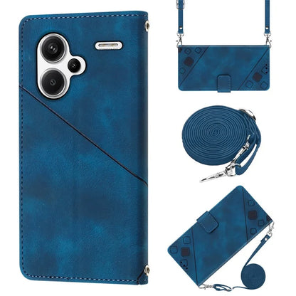 PT005 YB Imprinting Series-7 for Xiaomi Redmi Note 13 Pro+ 5G Case PU Leather Skin-touch Phone Cover
