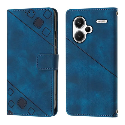 PT005 YB Imprinting Series-7 for Xiaomi Redmi Note 13 Pro+ 5G Case PU Leather Skin-touch Phone Cover