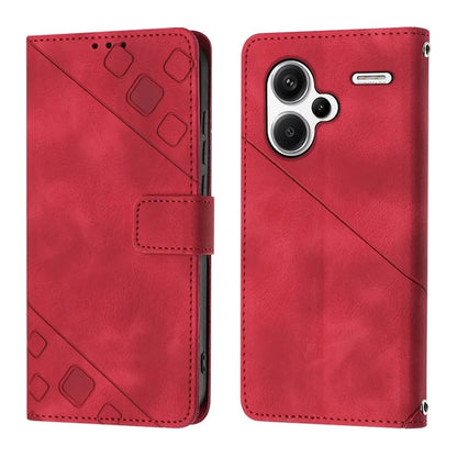 PT005 YB Imprinting Series-7 for Xiaomi Redmi Note 13 Pro+ 5G Case PU Leather Skin-touch Phone Cover