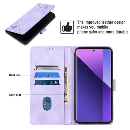 PT005 YB Imprinting Series-7 for Xiaomi Redmi Note 13 Pro+ 5G Case PU Leather Skin-touch Phone Cover
