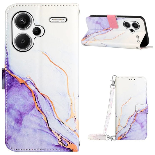 YB Pattern Printing Leather Series-6 For Xiaomi Redmi Note 13 Pro+ 5G Wallet Case Crossbody Phone Cover