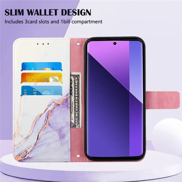 YB Pattern Printing Leather Series-6 For Xiaomi Redmi Note 13 Pro+ 5G Wallet Case Crossbody Phone Cover