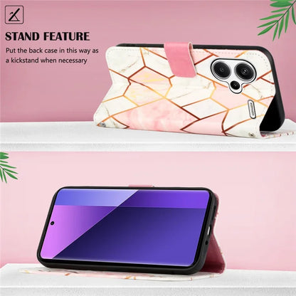 YB Pattern Printing Leather Series-6 For Xiaomi Redmi Note 13 Pro+ 5G Wallet Case Crossbody Phone Cover