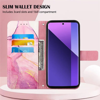 YB Pattern Printing Leather Series-6 For Xiaomi Redmi Note 13 Pro+ 5G Wallet Case Crossbody Phone Cover
