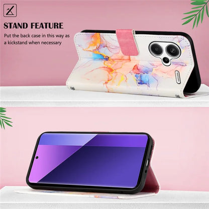 YB Pattern Printing Leather Series-6 For Xiaomi Redmi Note 13 Pro+ 5G Wallet Case Crossbody Phone Cover