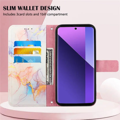 YB Pattern Printing Leather Series-6 For Xiaomi Redmi Note 13 Pro+ 5G Wallet Case Crossbody Phone Cover