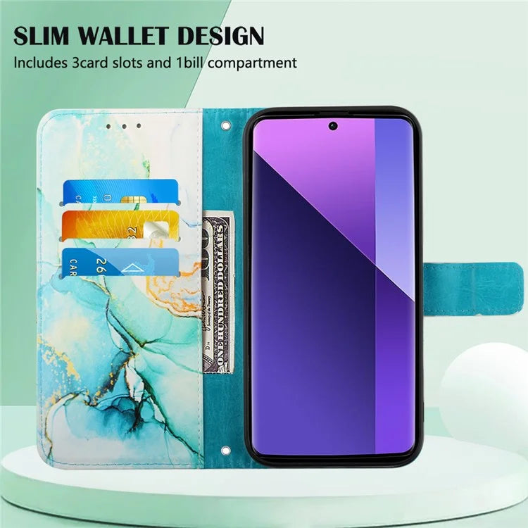 YB Pattern Printing Leather Series-6 For Xiaomi Redmi Note 13 Pro+ 5G Wallet Case Crossbody Phone Cover