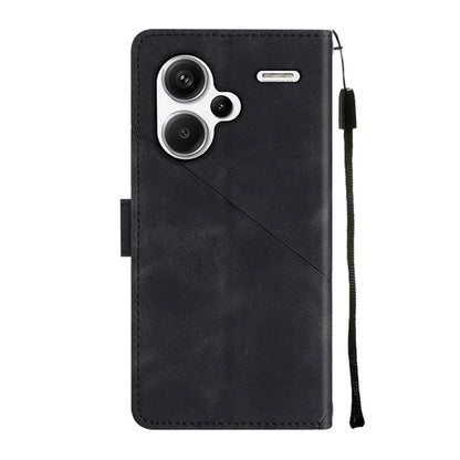 PT005 YB Imprinting Series-6 For Xiaomi Redmi Note 13 Pro+ 5G Case with Strap Wallet Leather Cover