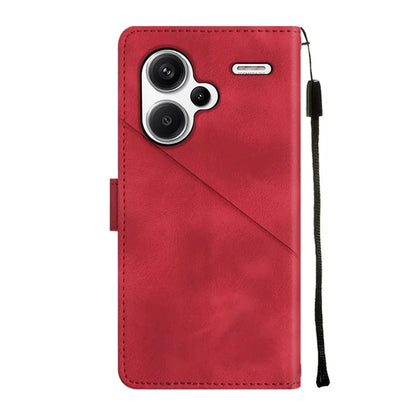 PT005 YB Imprinting Series-6 For Xiaomi Redmi Note 13 Pro+ 5G Case with Strap Wallet Leather Cover