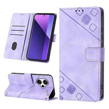 PT005 YB Imprinting Series-6 For Xiaomi Redmi Note 13 Pro+ 5G Case with Strap Wallet Leather Cover