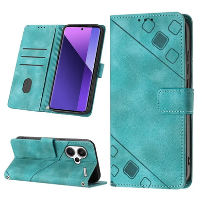 PT005 YB Imprinting Series-6 For Xiaomi Redmi Note 13 Pro+ 5G Case with Strap Wallet Leather Cover