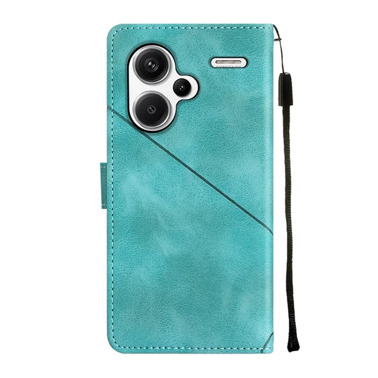 PT005 YB Imprinting Series-6 For Xiaomi Redmi Note 13 Pro+ 5G Case with Strap Wallet Leather Cover