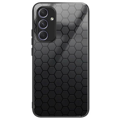 For Samsung Galaxy A34 5G Case Colorful Pattern Tempered Glass Protective Phone Cover