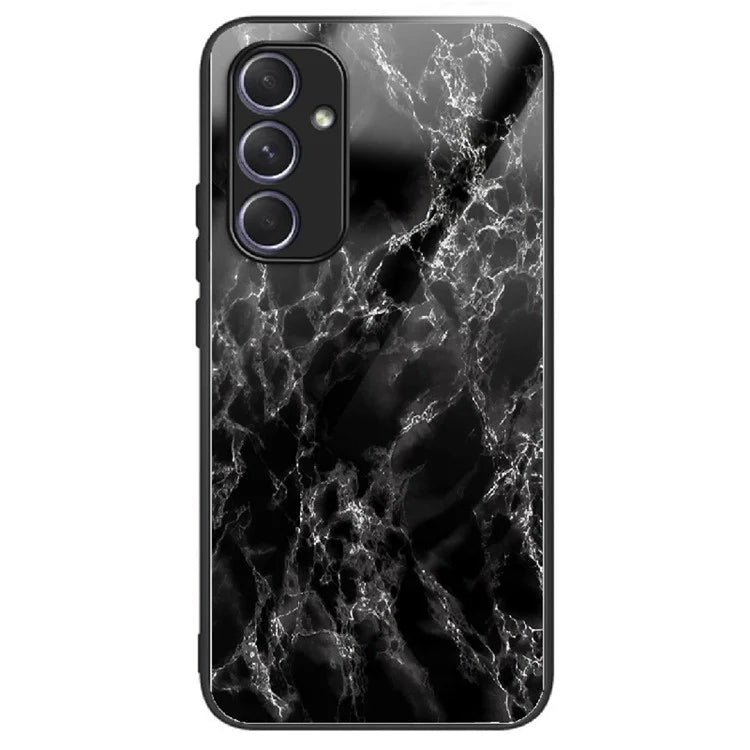 For Samsung Galaxy A34 5G Case Colorful Pattern Tempered Glass Protective Phone Cover