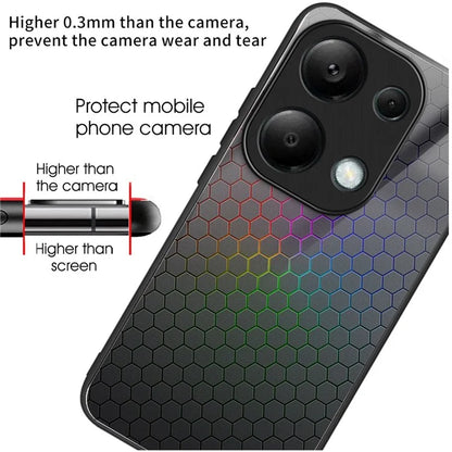 For Xiaomi Redmi Note 13 Pro 4G / Poco M6 Pro 4G Case Pattern Design Tempered Glass Back Cover