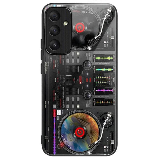 For Samsung Galaxy A05s 4G Drop-resistant Tempered Glass Phone Cover Pattern Printing Case