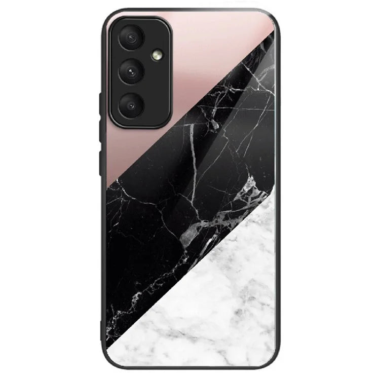 For Samsung Galaxy A05s 4G Drop-resistant Tempered Glass Phone Cover Pattern Printing Case