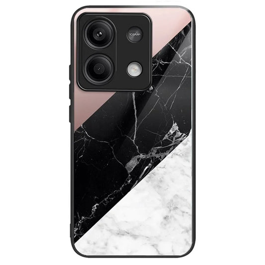 For Xiaomi Redmi Note 13 5G Cell Phone Case Pattern Printing Tempered Glass Anti-shock Cover