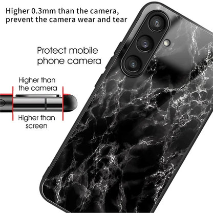 For Samsung Galaxy S24+ Phone Cover Tempered Glass Drop-proof Pattern Printing Case