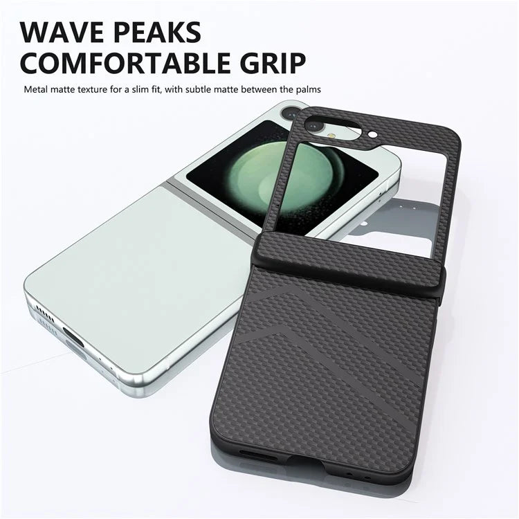 For Samsung Galaxy Z Flip6 5G Case Matte Texture PC Phone Cover with Hinge Protection