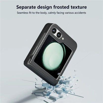 For Samsung Galaxy Z Flip6 5G Case Matte Texture PC Phone Cover with Hinge Protection