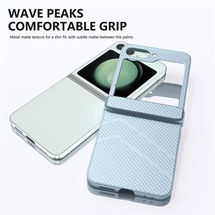 For Samsung Galaxy Z Flip6 5G Case Matte Texture PC Phone Cover with Hinge Protection