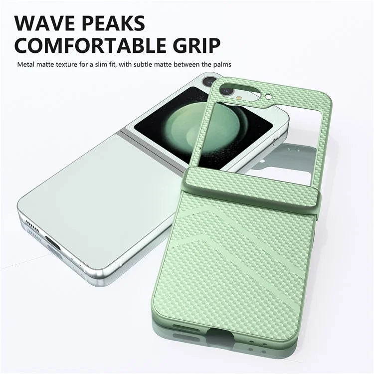 For Samsung Galaxy Z Flip6 5G Case Matte Texture PC Phone Cover with Hinge Protection