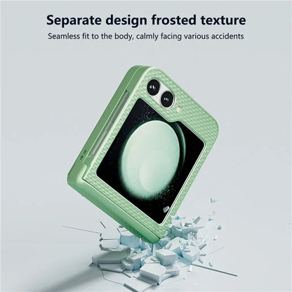 For Samsung Galaxy Z Flip6 5G Case Matte Texture PC Phone Cover with Hinge Protection
