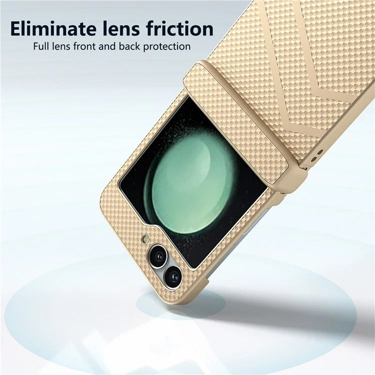 For Samsung Galaxy Z Flip6 5G Case Matte Texture PC Phone Cover with Hinge Protection
