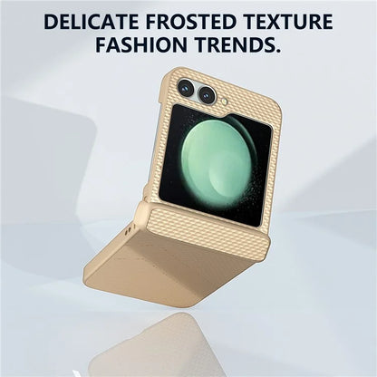 For Samsung Galaxy Z Flip6 5G Case Matte Texture PC Phone Cover with Hinge Protection