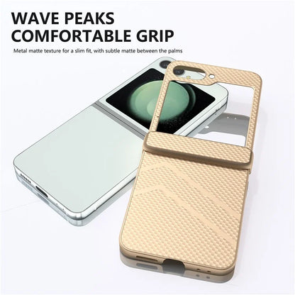 For Samsung Galaxy Z Flip6 5G Case Matte Texture PC Phone Cover with Hinge Protection