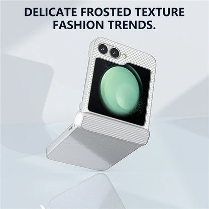 For Samsung Galaxy Z Flip6 5G Case Matte Texture PC Phone Cover with Hinge Protection
