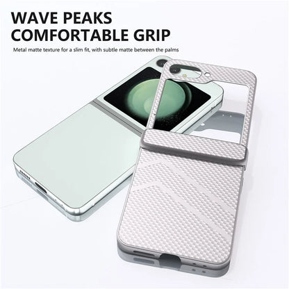For Samsung Galaxy Z Flip6 5G Case Matte Texture PC Phone Cover with Hinge Protection