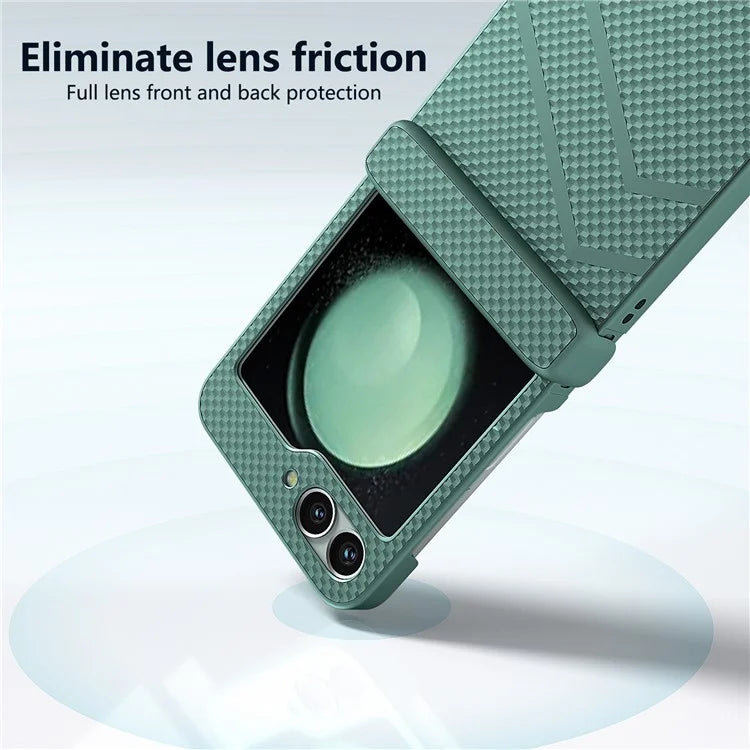 For Samsung Galaxy Z Flip6 5G Case Matte Texture PC Phone Cover with Hinge Protection