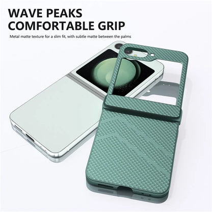 For Samsung Galaxy Z Flip6 5G Case Matte Texture PC Phone Cover with Hinge Protection