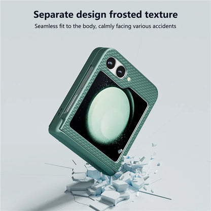 For Samsung Galaxy Z Flip6 5G Case Matte Texture PC Phone Cover with Hinge Protection