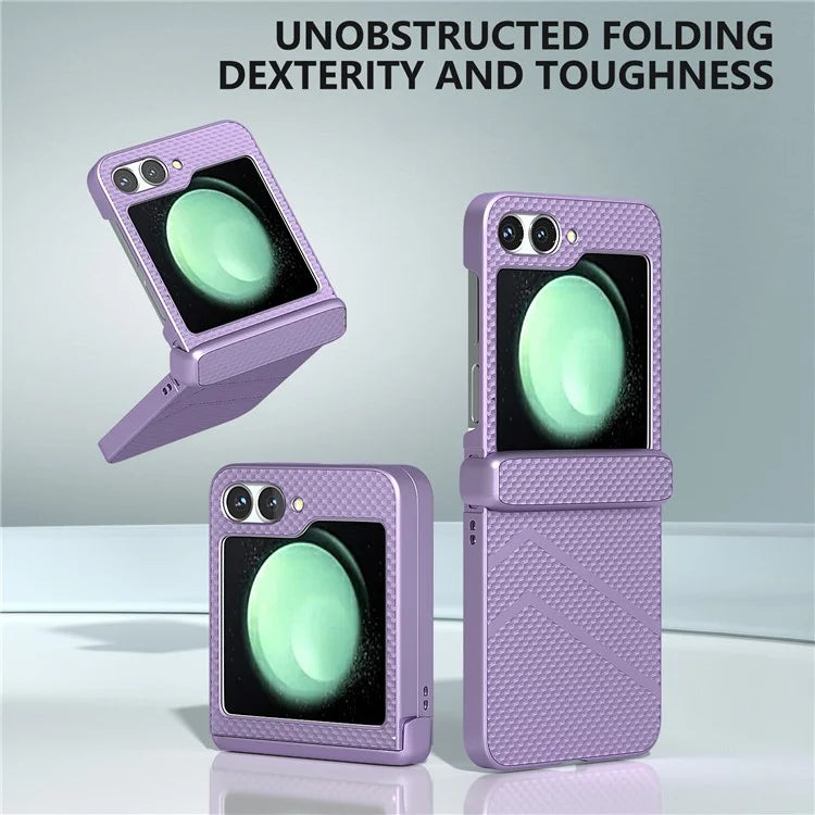 For Samsung Galaxy Z Flip6 5G Case Matte Texture PC Phone Cover with Hinge Protection